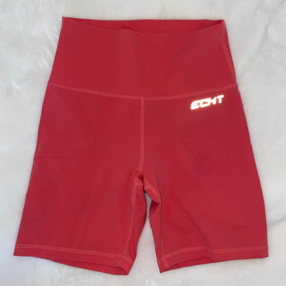 ECHT Athletics Small S Biker Shorts Hot Neon Pink